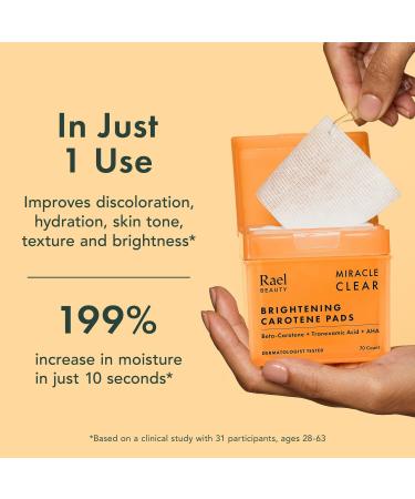 Discover Rael Miracle Clear Brightening Carotene Pads 70 ct - Elevate Your Style Instantly! - Buy Online on GoSupps.com