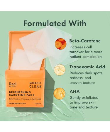 Discover Rael Miracle Clear Brightening Carotene Pads 70 ct - Elevate Your Style Instantly! - Buy Online on GoSupps.com