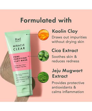 Rael Miracle Clear Pore Purifying Clay Mask 3.3 oz - Discover Premium Quality Shop now! - Buy Online on GoSupps.com