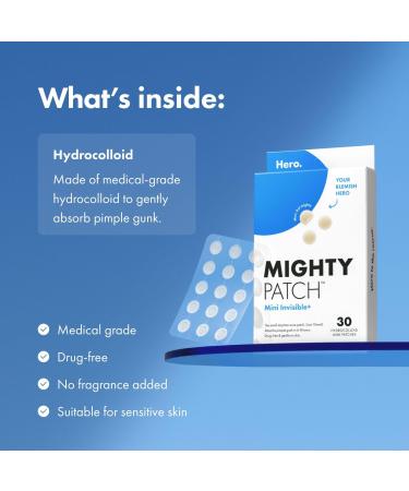 Discover Hero Cosmetics Mighty Patch Mini Invisible+ 30 ct - Elevate Your Style Instantly! - Buy Online on GoSupps.com