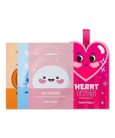 TONYMOLY Heart Eyes 6 Piece Assorted Eye Mask Set Ornament