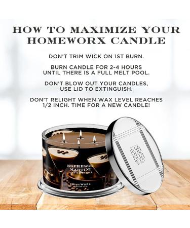 Discover HomeWorx Espresso Martini 4-Wick Scented Candle 18 oz - Elevate Your Style Instantly! - Buy Online on GoSupps.com