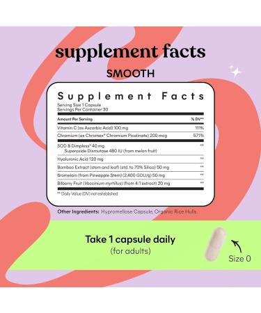 Discover Lemme Smooth: Cellulite Support & Skin Smoothing Capsules 30 ct - Elevate Your Style Instantly! - Buy Online on GoSupps.com