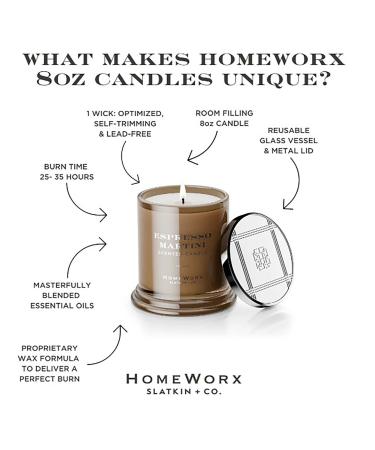 HomeWorx Espresso Martini 1-Wick Scented Candle 8.0 oz - Transform Your Style with the Best Innovation Today! - Buy Online on GoSupps.com