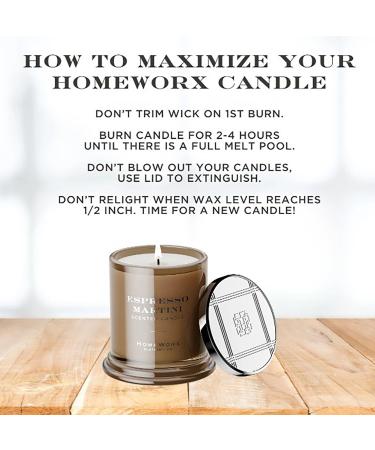 HomeWorx Espresso Martini 1-Wick Scented Candle 8.0 oz - Transform Your Style with the Best Innovation Today! - Buy Online on GoSupps.com