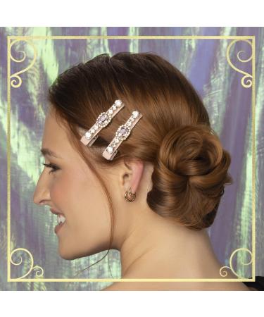 Discover ScÃ¼nci Wicked Pink Velvet-Wrapped Salon Clips With Stones 2 ct - Elevate Your Style Instantly! - Buy Online on GoSupps.com