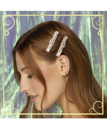 Discover ScÃ¼nci Wicked Pink Velvet-Wrapped Salon Clips With Stones 2 ct - Elevate Your Style Instantly! - Buy Online on GoSupps.com