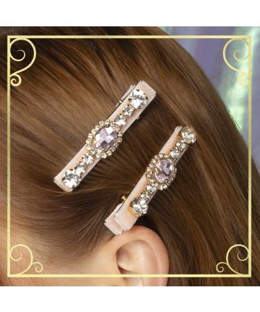 Discover ScÃ¼nci Wicked Pink Velvet-Wrapped Salon Clips With Stones 2 ct - Elevate Your Style Instantly! - Buy Online on GoSupps.com