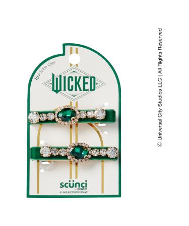 ScÃ¼nci Wicked Green Velvet-Wrapped Salon Clips With Stones 2 ct - Transform Your Style with the Best Innovation Today! - Buy Online on GoSupps.com