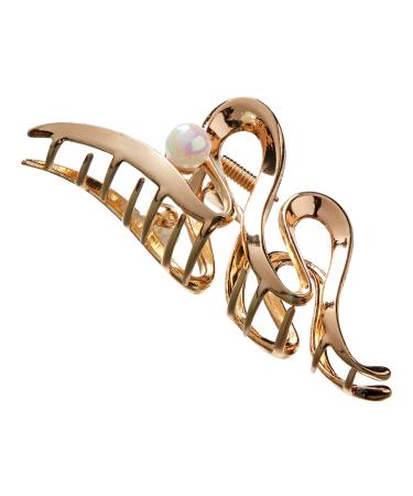 Discover ScÃ¼nci Wicked Glinda Gold W/Pearl Wavy Metal Claw Clip - Elevate Your Style Instantly! - Buy Online on GoSupps.com