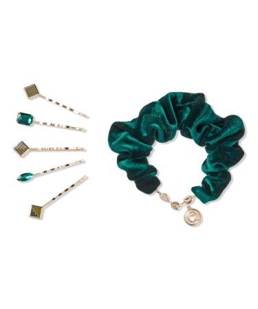Scünci Wicked Emerald City Scrunchie/Hair Pins 6 ct