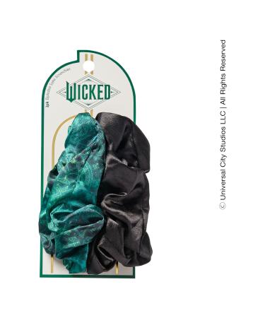 ScÃ¼nci Wicked Elphaba Satin Scrunchies 2 ct - Transform Your Style with the Best Innovation Today! - Buy Online on GoSupps.com