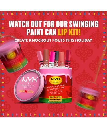 NYX Professional Makeup Limited Edition Home Alone 12 Piece Mini Lip Drum Holiday Gift - Transform Your Style with the Best Innovation Today! - Buy Online on GoSupps.com