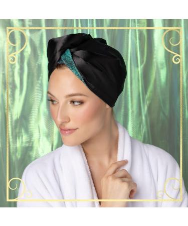 Discover Conair Wicked Satin Hair Towel Turban - Black 1 ct - Elevate Your Style Instantly! - Buy Online on GoSupps.com