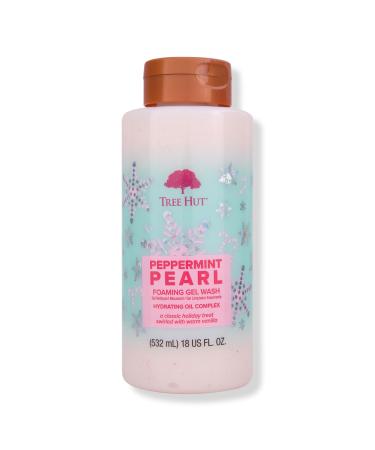 Tree Hut Peppermint Pearl Foaming Gel Body Wash 18 oz
