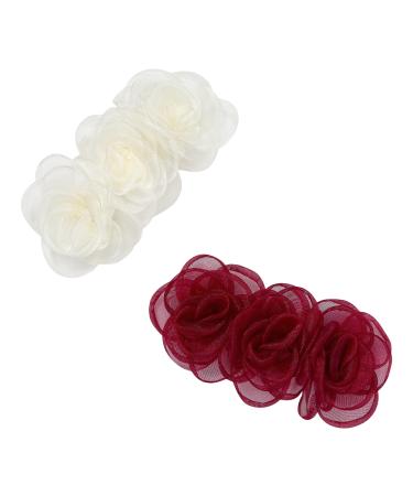 ScÃ¼nci Holiday Rosette Barrettes 2 ct - Transform Your Style with the Best Innovation Today! - Buy Online on GoSupps.com
