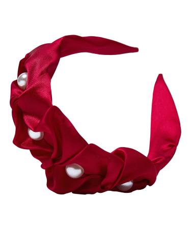 Discover ScÃ¼nci Holiday Satin Headband With Pearls - Elevate Your Style Instantly! - Buy Online on GoSupps.com