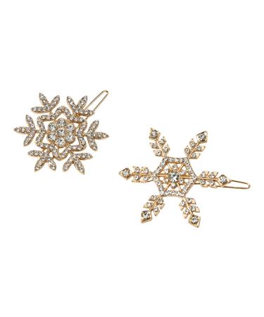 ScÃ¼nci Holiday Snowflake Barrette Silver/Gold 2 ct - Discover Premium Quality Shop now! - Buy Online on GoSupps.com
