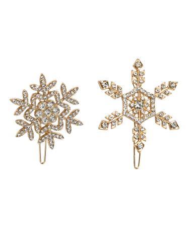 ScÃ¼nci Holiday Snowflake Barrette Silver/Gold 2 ct - Discover Premium Quality Shop now! - Buy Online on GoSupps.com