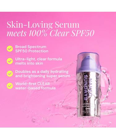 Naked Sundays CabanaClear Water Gel Serum SPF50 1.01 oz - Discover Premium Quality Shop now! - Buy Online on GoSupps.com