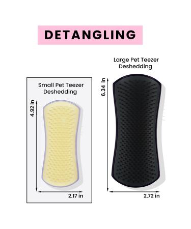 Tangle Teezer Small Detangling Dog Grooming Brush Lilac/Yellow - Transform Your Style with the Best Innovation Today! - Buy Online on GoSupps.com