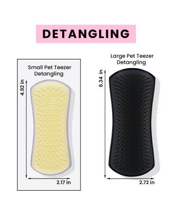 Tangle Teezer Small Detangling Dog Grooming Brush Lilac/Yellow - Transform Your Style with the Best Innovation Today! - Buy Online on GoSupps.com