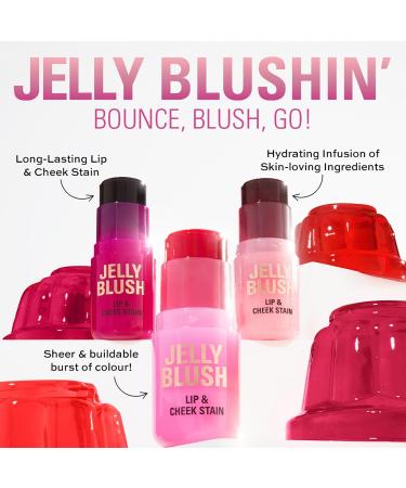 Revolution Beauty Jelly Blush Stick Lip & Cheek Stain Cherry Red (red stain with a juicy scent) - Transform Your Style with the Best Innovation Today! - Buy Online on GoSupps.com
