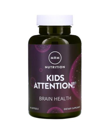MRM Kids Attention! Brain Health 90 Softgels
