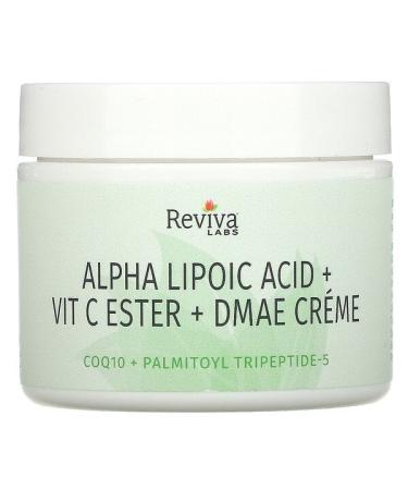 Reviva Labs Alpha Lipoic Acid Vitamin C Ester & DMAE Cream 2 oz (55 g)