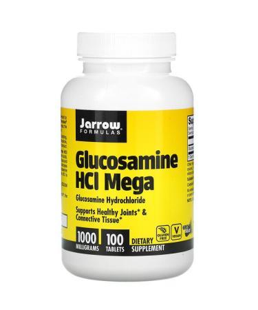 Jarrow Formulas Glucosamine HCI Mega 1000 mg 100 Tablets