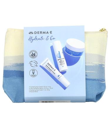Derma E Hydrate & Go Kit - 4 Piece Skincare Set for Ultimate Hydration - Buy Online on GoSupps.com