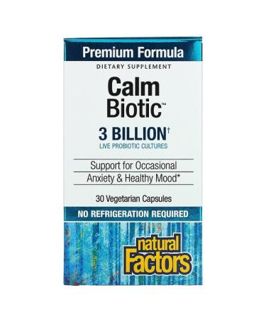 Natural Factors Calm Biotic 3 Billion 30 Vegetarian Capsules