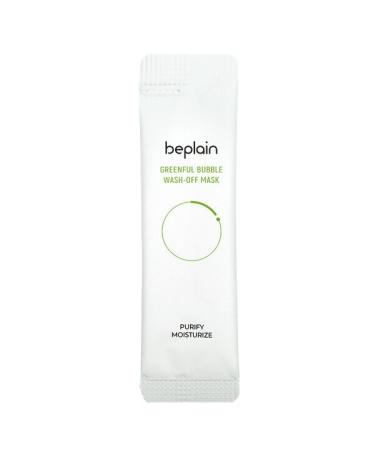 Beplain Greenful Bubble Wash-Off Beauty Mask 12 Pack 5 g Each