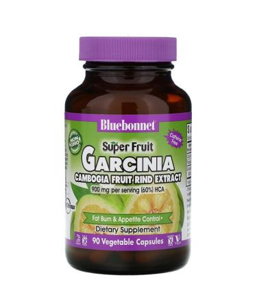 Bluebonnet Nutrition Super Fruit Garcinia Cambogia Fruit Rind Extract 90 Vegetable Capsules