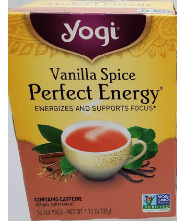 Yogi Tea - Vanilla Spice Perfect Energy Tea (6 Pack) - Energizes and Supports Focus with Assam Black Tea and Ginger Root - Contains Caffeine - 96 Tea Bags