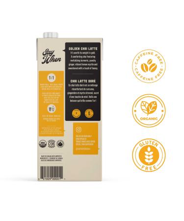 Organic Golden Chai Say When Beverages 946ml - New Blend, Shop Now! - Buy Online on GoSupps.com