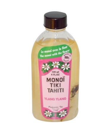 Monoi Tiare Tahiti Coconut Oil Ylang Ylang  4 fl oz (120 ml)