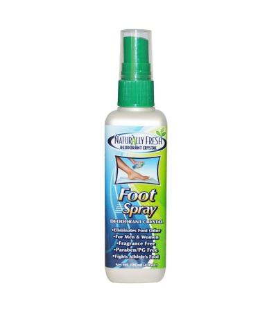 Naturally Fresh Deodorant Crystal Foot Spray 4 fl oz (120 ml)