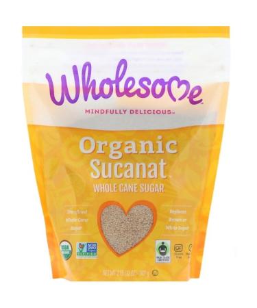 Wholesome  Organic Sucanat Whole Cane Sugar 2 lb (907 g)
