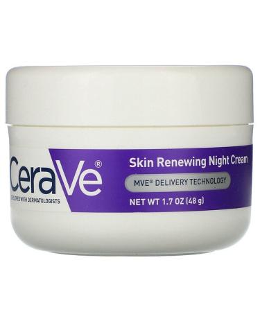 CeraVe Skin Renewing Night Cream 1.7 oz (48 g) - Buy Online on GoSupps.com