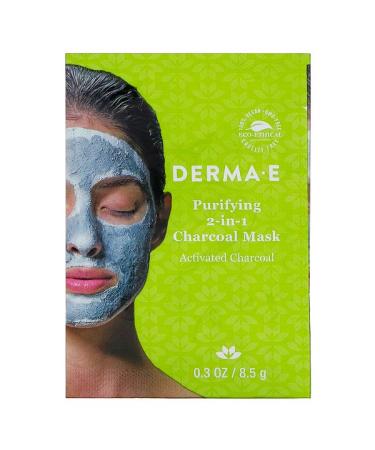 Derma E Purifying 2-in-1 Charcoal Mask 0.3 oz (8.5 g)