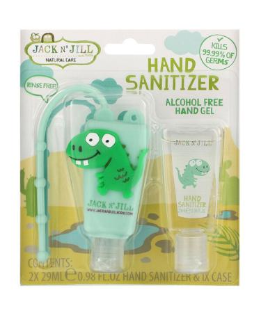 Jack n' Jill Hand Sanitizer Dino 2 Pack 0.98 fl oz (29 ml) Each and 1 Case