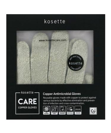 Kosette Copper Antimicrobial Gloves Large 1 Pair