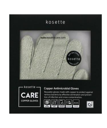Kosette Copper Antimicrobial Gloves Medium 1 Pair