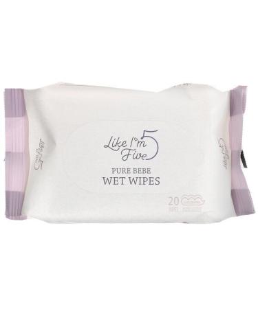 Like I'm Five Pure Bebe Wet Wipes Unscented 20 Wipes