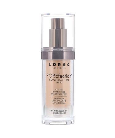 Lorac POREfection Foundation PR4 Light Medium 1.12 fl oz (33.3 ml)