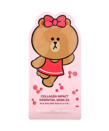 Mediheal Line Friends Collagen Impact Essential Beauty Mask EX 1 Sheet 24 ml