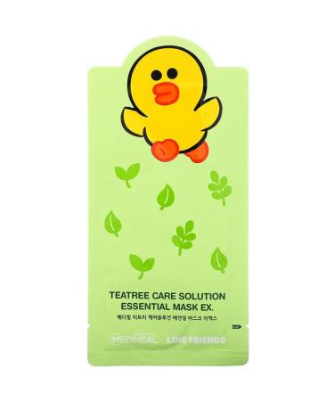 Mediheal Line Friends Teatree Care Solution Essential Beauty Mask EX 1 Sheet 24 ml