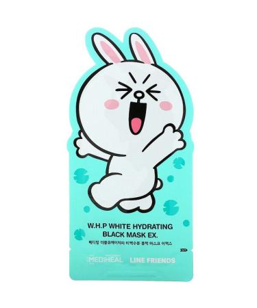 Mediheal Line Friends W.H.P White Hydrating Black Beauty Mask EX 1 Sheet 25 ml