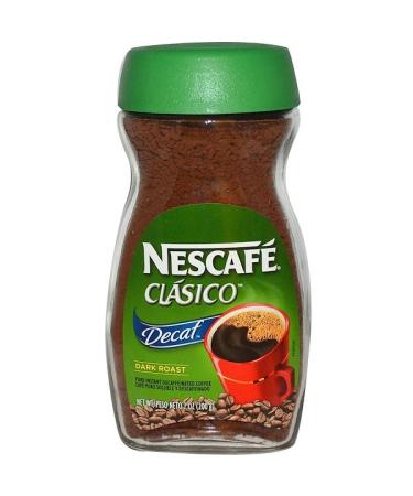 Nescafé Clasico Pure Instant Decaffeinated Coffee Decaf Dark Roast 7 oz (200 g)